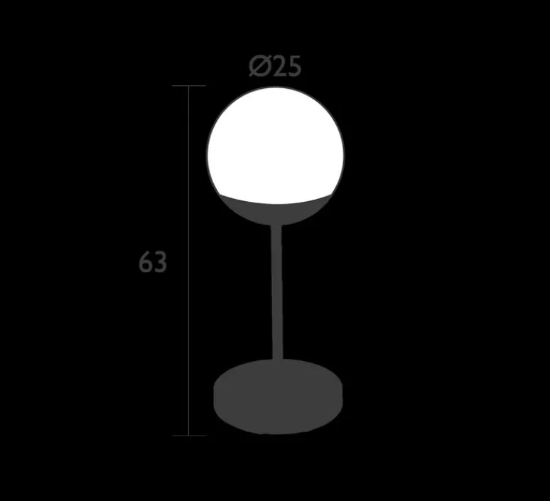 Lampe*Fermob Baladeuse, Lampe à poser, d'extérieur H63 Mooon! , cactus, IP44, dim, 3000K-6000K, 500lm, Ø25cm, H63cm - vert