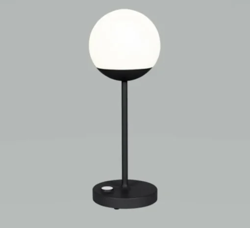 Baladeuse, Lampe à poser H41 MAX carbone, Mooon! IP44, dim, 2700K-4000K, 200lm-300lm, Ø15cm, H41cm - Fermob