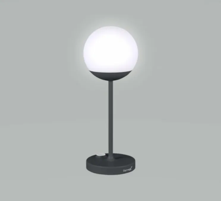 Baladeuse, Lampe H41 carbone, Mooon! IP44, dim, 3000K-6000K, 150lm, Ø15cm, H41cm - Fermob