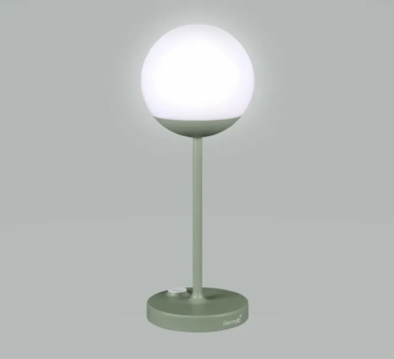 Lampe*Fermob Baladeuse, Lampe H41 , Mooon! IP44, dim, 3000K-6000K, 150lm, Ø15cm, H41cm - gris argile