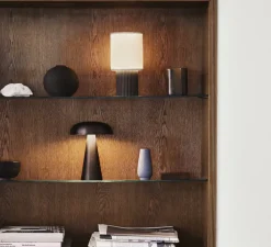 Lampe*Andtradition Baladeuse, Manhattan SC52, , LED, 2700K, 100lm, Ø13cm, H25cm - bronze, toile