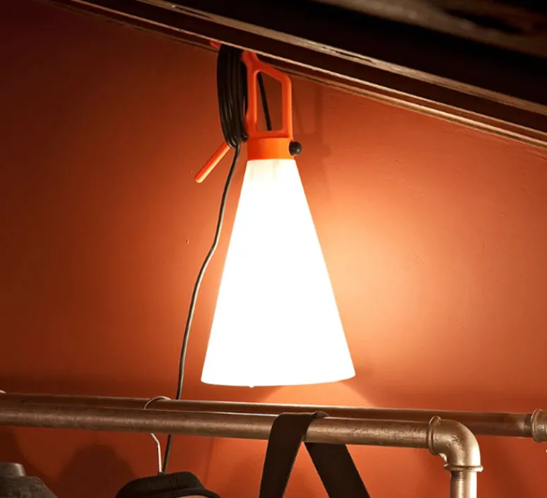 Lampe*Flos Baladeuse, Mayday, , Ø22cm, H53cm - orange