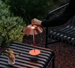 Lampe*Vibia Baladeuse, Mayfair Mini, , LED, dim, 2700k, 175 lm, IP20, Ø20cm, H38cm - rouge terre