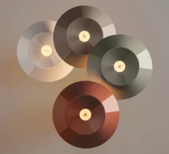 Lampe*Vibia Baladeuse, Mayfair Mini, , LED, dim, 2700k, 175 lm, IP20, Ø20cm, H38cm - rouge terre