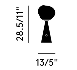 Lampe*Tom Dixon Baladeuse, Melt Portable, , IP44, LED, dim, 3000K, 100 lm, L13cm, H28cm - noir