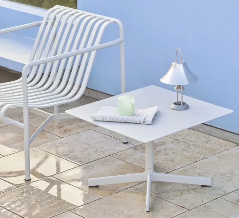 Lampe*HAY Baladeuse, Mousqueton, , IP44, LED, dim, 2550K, 157 lm, Ø19,5cm, H30,5cm - acier brossé