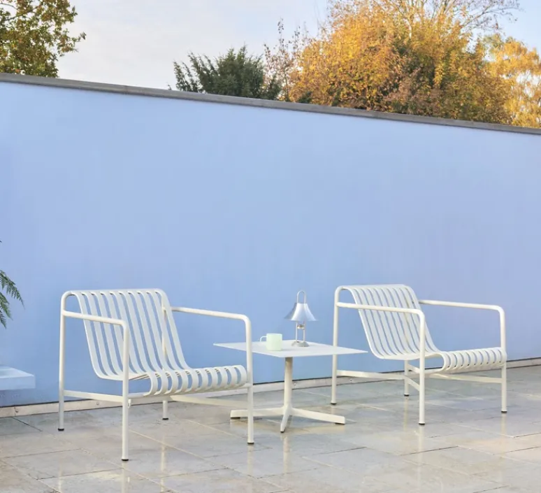 Lampe*HAY Baladeuse, Mousqueton, , IP44, LED, dim, 2550K, 157 lm, Ø19,5cm, H30,5cm - acier brossé