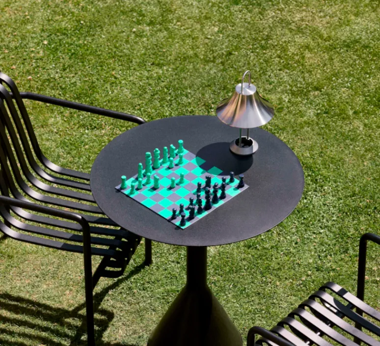 Lampe*HAY Baladeuse, Mousqueton, , IP44, LED, dim, 2550K, 157 lm, Ø19,5cm, H30,5cm - acier brossé