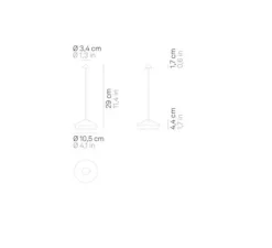 Lampe*Zafferano Baladeuse, Pina, , LED, dim, 2200-2700-3000K, 245 lm, Ø10,5cm, H29cm - Cuivre