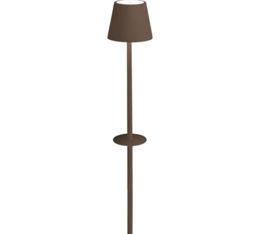Lampe*Zafferano Baladeuse, Poldina, , avec piquet, IP54, LED, dim, 2200-3000K, 256 lm, Ø11cm, H60cm - corten
