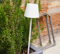 Lampe*Zafferano Baladeuse, Poldina, , avec piquet, IP54, LED, dim, 2200-3000K, 256 lm, Ø11cm, H60cm - corten
