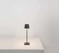 Lampe*Zafferano Baladeuse, Poldina Micro, , IP65, LED, dim, 2200-3000K, 195 lm, Ø7cm, H27,5cm - Gris foncé