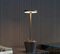 Lampe*Zafferano Baladeuse, Poldina Reverso, , IP54, LED, dim, 2200-2700-3000K, 241-250-262 lm, Ø11cm, H35cm - Gris foncé