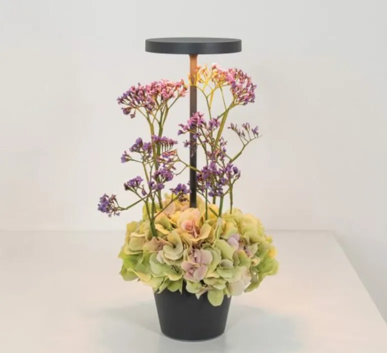 Lampe*Zafferano Baladeuse, Poldina Reverso, , IP54, LED, dim, 2200-2700-3000K, 241-250-262 lm, Ø11cm, H35cm - Gris foncé
