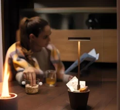 Lampe*Zafferano Baladeuse, Poldina Reverso, , IP54, LED, dim, 2200-2700-3000K, 241-250-262 lm, Ø11cm, H35cm - Corten