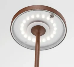 Lampe*Zafferano Baladeuse, Poldina Reverso, , IP54, LED, dim, 2200-2700-3000K, 241-250-262 lm, Ø11cm, H35cm - Corten