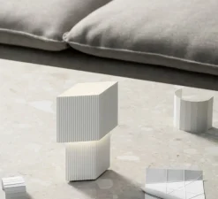 Lampe*Pholc Baladeuse, Romb Mini, , IP44, L8cm, H19cm - blanc coton