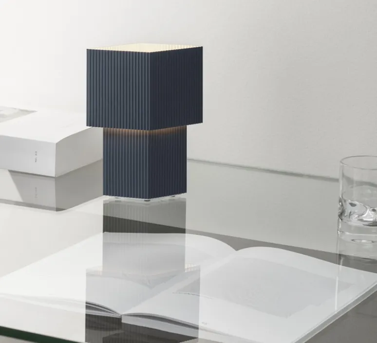 Lampe*Pholc Baladeuse, Romb Mini, , IP44, L8cm, H19cm - bleu