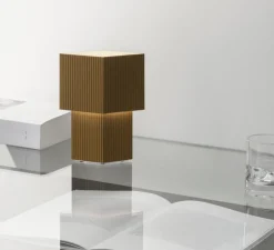 Baladeuse, Romb Mini, jaune cumin, IP44, L8cm, H19cm - Pholc