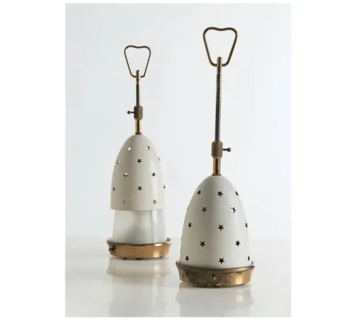 Baladeuse, Stellina, Réédition, Veilleuse rechargeable, laiton brossé, LED, dim, 2700K, 310 lm, Ø11cm, H35,5cm - Arredoluce