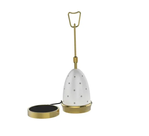 Baladeuse, Stellina, Réédition, Veilleuse rechargeable, laiton brossé, LED, dim, 2700K, 310 lm, Ø11cm, H35,5cm - Arredoluce