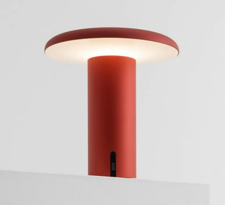 Lampe*Artemide Baladeuse, Takku, , LED, dim, 3000K, 145 lm, Ø18cm, H19cm - rouge