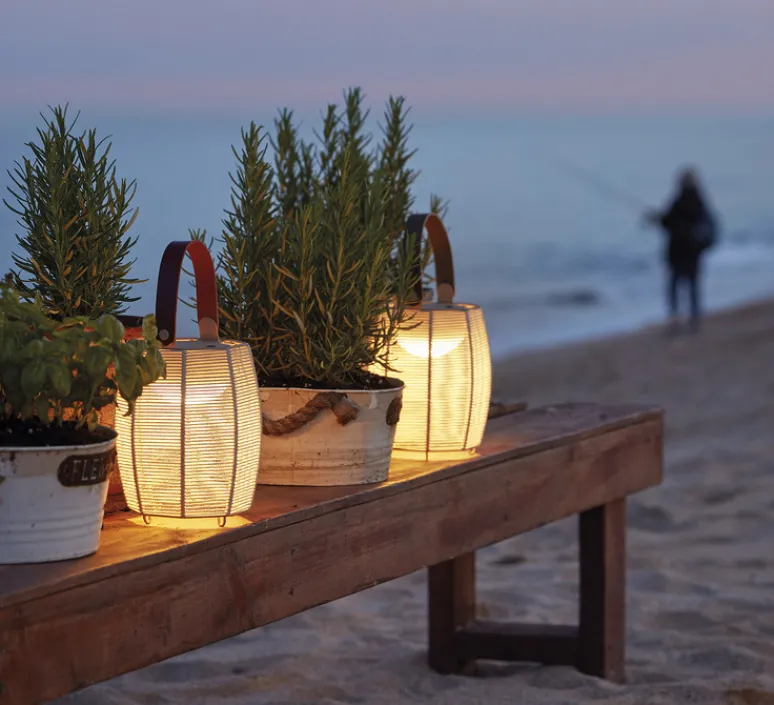 Lampe*Bover Baladeuse, Tanit M/29/R, , LED, 2700K, 54lm, Ø15,5cm, H29cm - beige