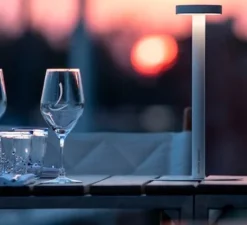 Lampe*Davide Groppi Baladeuse, TeTaTeT, , LED, 3000K, 178lm, 12H, Ø9cm, H34,5cm - blanc mat