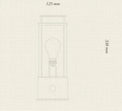 Lampe*Tala Baladeuse, The Muse, Laiton massif édition spéciale, , IP44,2800K, 400lm, Ø12,5cm, H33,8cm - or