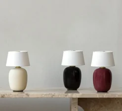 Lampe*Audo Copenhagen Baladeuse, Torso, , LED, dim, 2700K, 150lm, Ø11,7cm, H19,6cm - noir