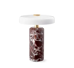 Baladeuse, Trip, Marbre rouge, IP44, LED, dim, 3000K, Ø17cm, H21cm - Design by us