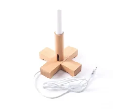 Accessoires*Seletti Base, Linea Wooden Stand, , Ø22cm, H4cm - bois, marron