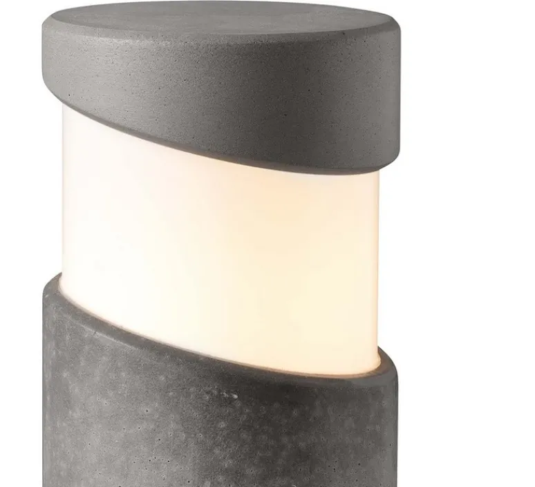 Lampadaire*Faro Borne, BLOCK 35, , IP65, Ø14.7cm, H35cm - gris