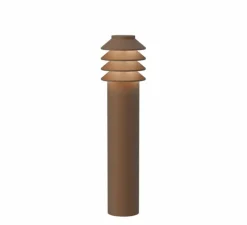 Lampadaire*Louis Poulsen Borne, Bysted Garden longue, , IP65, LED, 2700K, lm, Ø13,2cm, H53,4cm - Corten