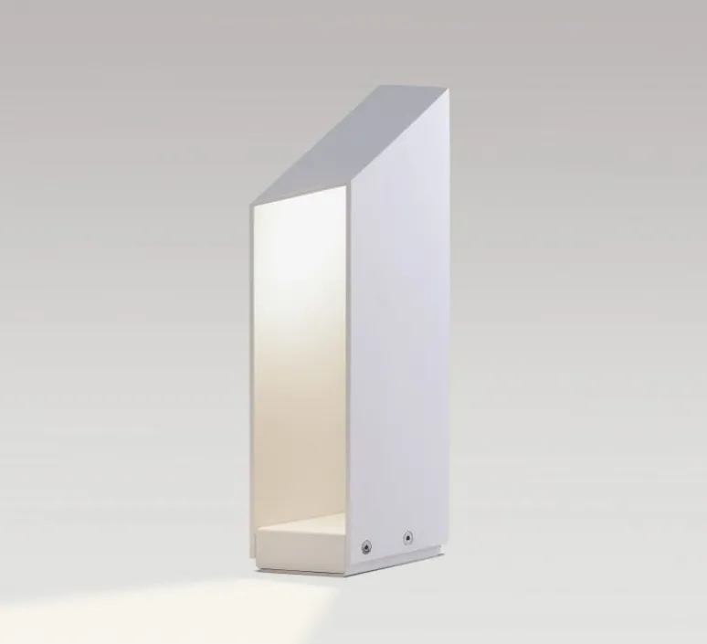 Lampadaire*Marset Borne, Domus B37, , IP65, LED, 2700K, 505 lm, L14cm, H37cm - blanc