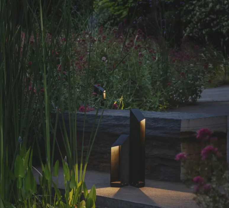 Lampadaire*Marset Borne, Domus B37, , IP65, LED, 2700K, 505 lm, L14cm, H37cm - noir