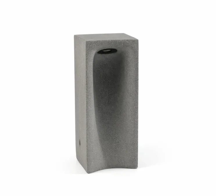 Borne, Grot 400, béton, IP55, LED, 2700K, 77 lm, L15,8cm, H40cm - Faro