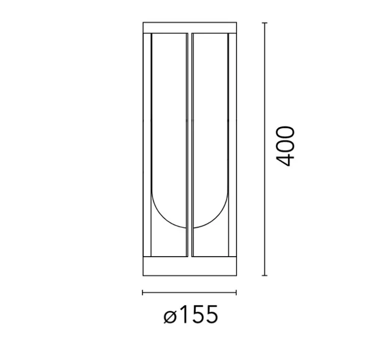 Borne, In Vitro, blanc, IP65, LED, 2700K, 667 lm, Ø15,5cm, H40cm - Flos