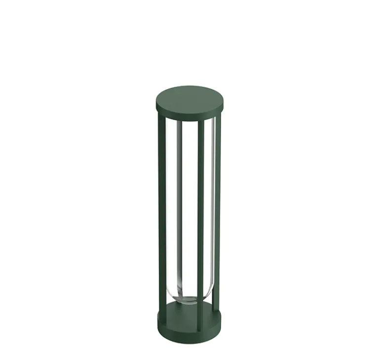 Lampadaire*Flos Borne, In Vitro, , IP65, LED, 2700K, 667 lm, Ø15,5cm, H60cm - vert forêt