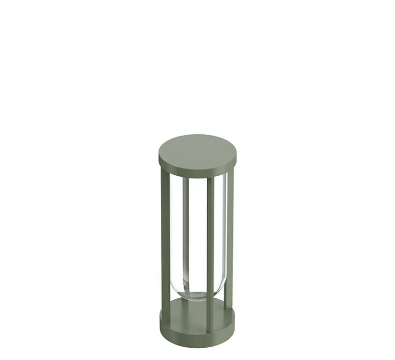 Lampadaire*Flos Borne, In Vitro, , IP65, LED, 2700K, 667 lm, Ø15,5cm, H40cm - vert pâle