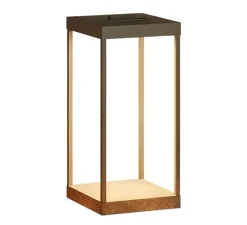 Lampadaire*Il Fanale Borne, Lanterne Slim 267.01.OO, , IP55, LED, dim, 2700K, 750 lm, L15cm, H37cm - laiton