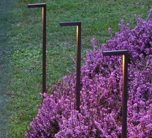 Borne, Mini Mini, à piquer, browntech, IP65, LED, 2700K, 100 lm, L10cm, H85cm - Inverlight