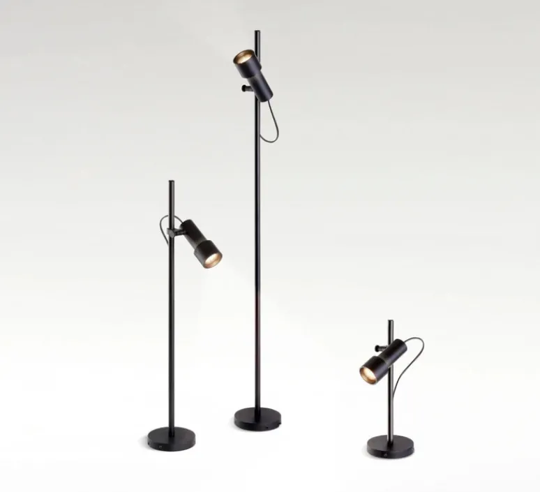 Lampadaire*Marset Borne, Palosanto B 5/60, , IP65, LED, dim, 2700K, Ø5,2cm, H60cm - noir