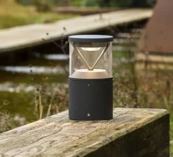 Borne, Rush 250, gris foncé, IP65, LED, 2700K, 980 lm, Ø16cm, H25cm - Faro