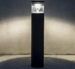 Borne, Rush 800, gris foncé, IP65, LED, 2700K, 1147 lm, Ø16cm, H80cm - Faro