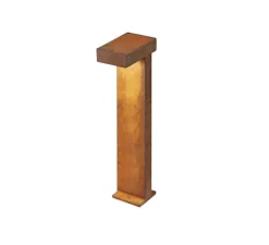 Lampadaire*SLV Borne, Rusty Pathlight 70, , IP55, LED, 3000K, 470 lm, L15cm, H70cm - rouille