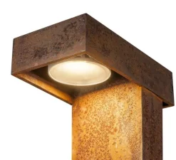 Lampadaire*SLV Borne, Rusty Pathlight 70, , IP55, LED, 3000K, 470 lm, L15cm, H70cm - rouille