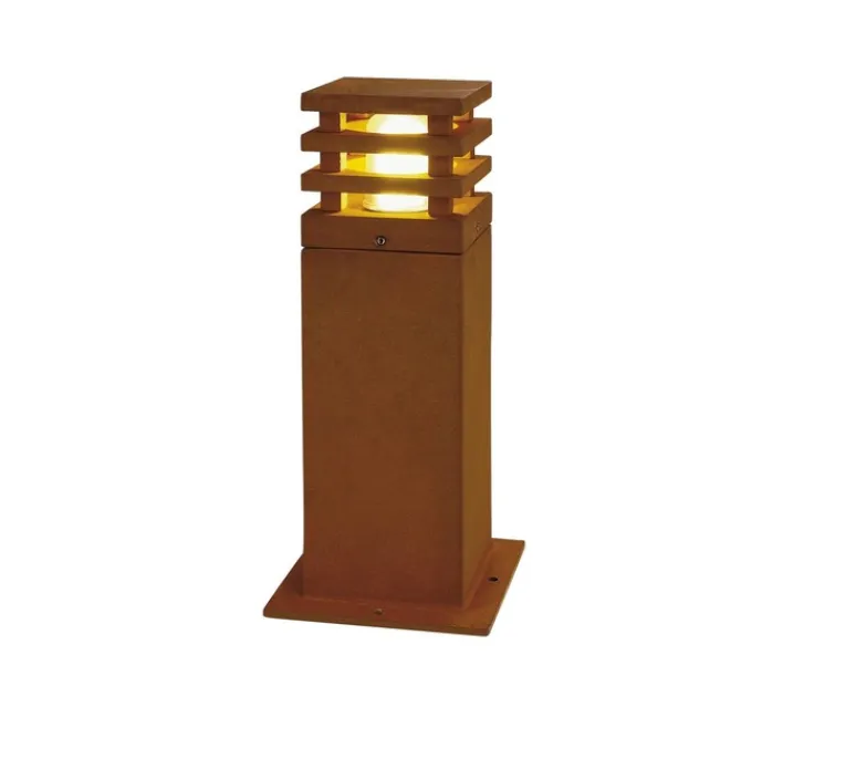 Lampadaire*SLV Borne, Rusty square, , IP55, L12cm, H40cm - rouille