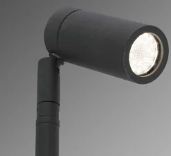 Borne, Seth-60, noir, LED, 2700K, 450lm, L4cm, H60cm, IP44, 40° - Faro