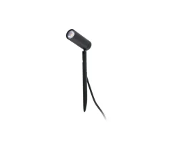 Lampadaire*Faro Borne, Seth-28, , LED, L4cm, 2700K, 450lm, H28cm, IP44, 40° - noir